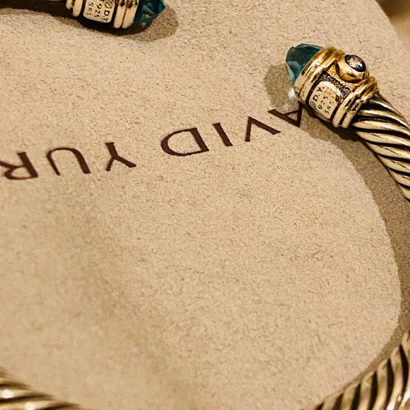David Yurman Renaissance blue topaz bracelet - Picture 2 of 4